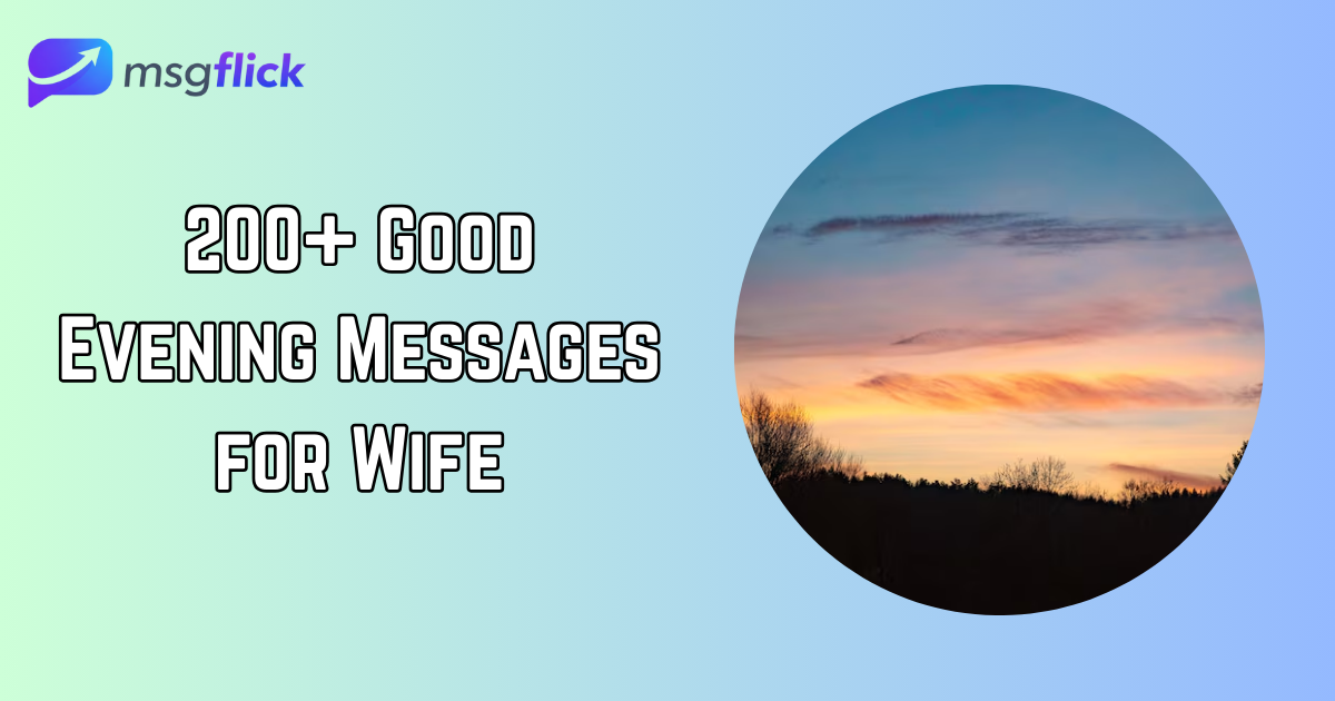 Good Evening Messages for Wife