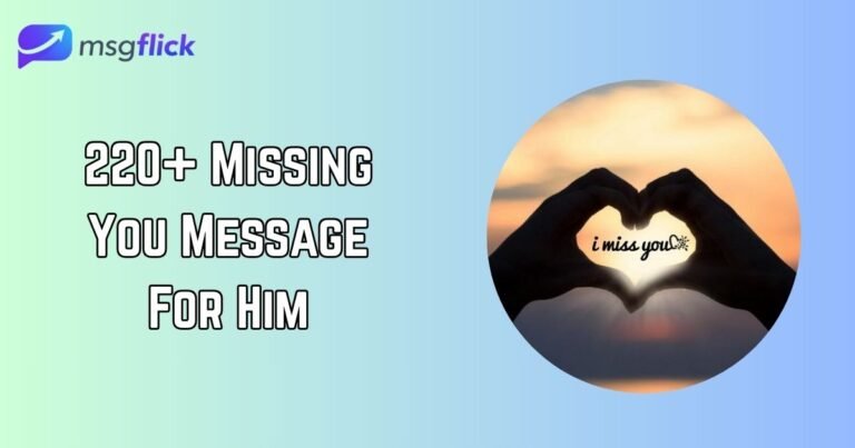 Missing You Message For Him