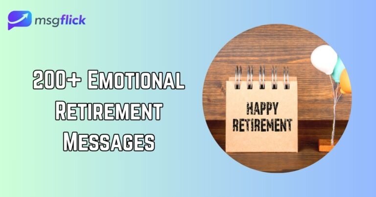 Emotional Retirement Messages