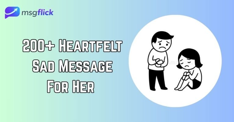 Sad Message For Her
