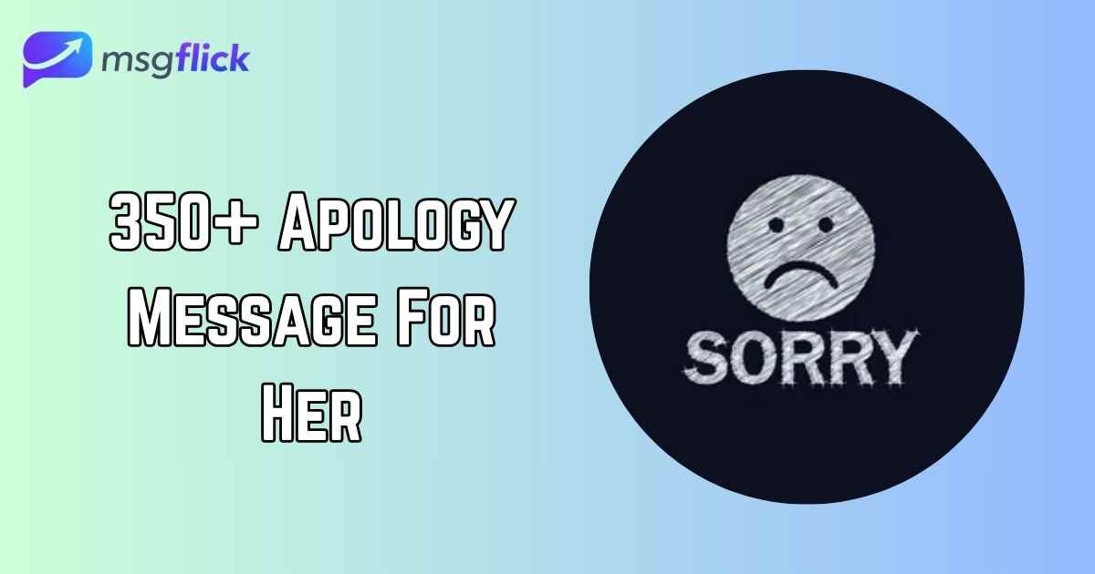 Apology Message For Her