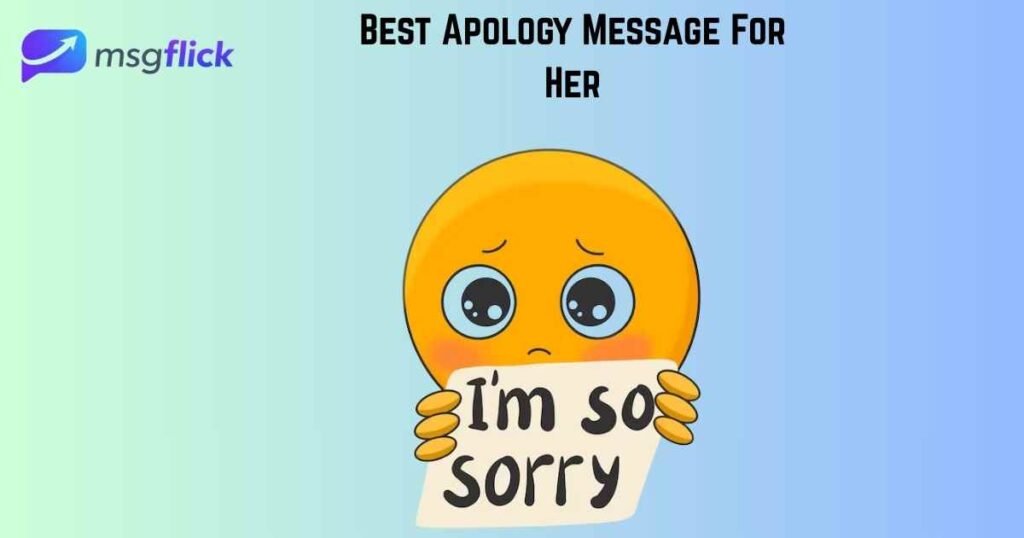 Best Apology Message For Her