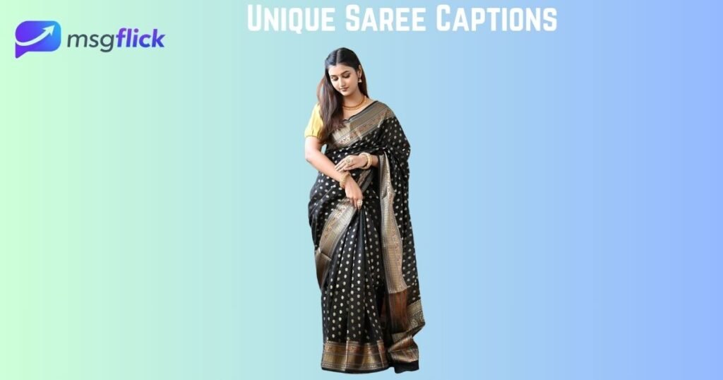Unique Saree Captions